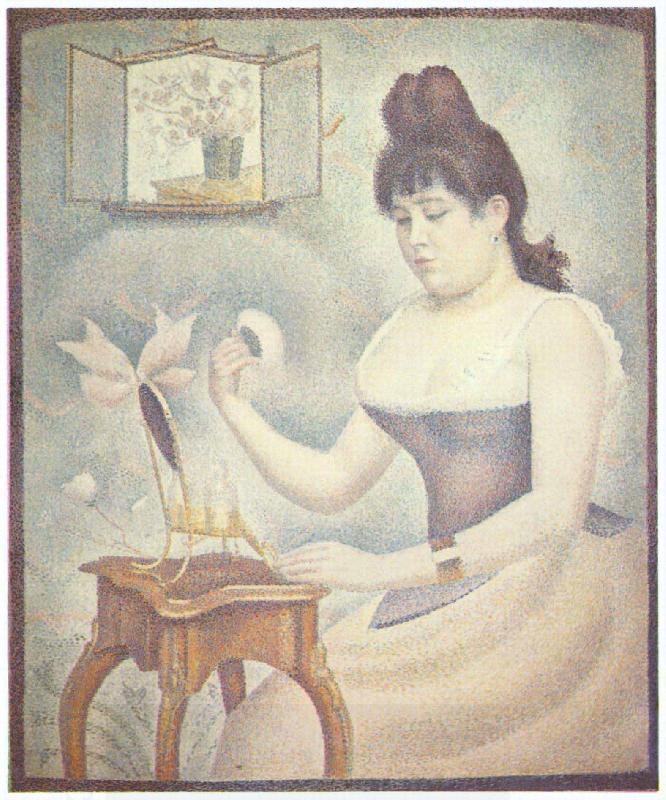 Georges Seurat Die Frau mit der Puderquaste